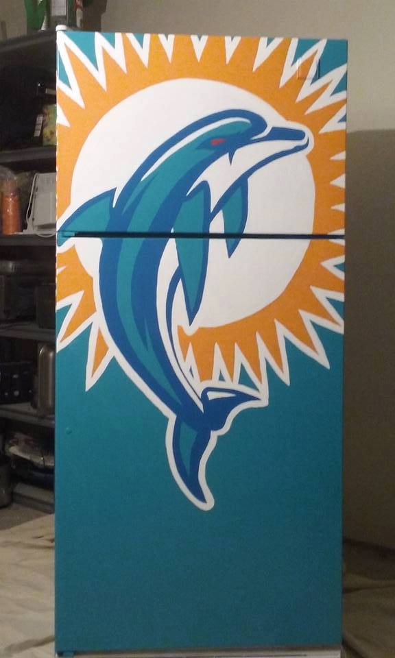 Miami dolphin fridge